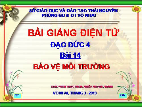 Bài 14. Bảo vệ môi trường