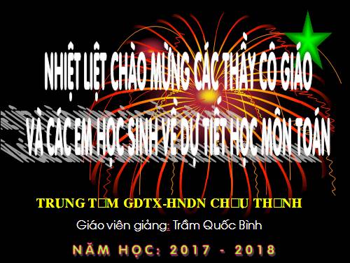 Chương II. §5. Phương trình mũ và phương trình lôgarit