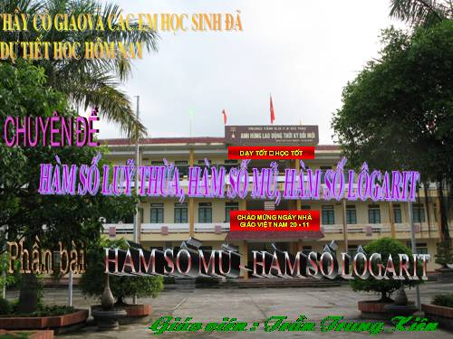 Chương II. §4. Hàm số mũ. Hàm số Lôgarit