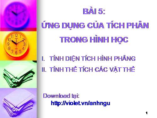 Chương III. §3. Ứng dụng của tích phân trong hình học