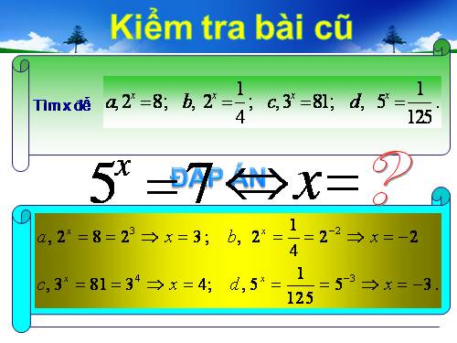 Chương II. §3. Lôgarit