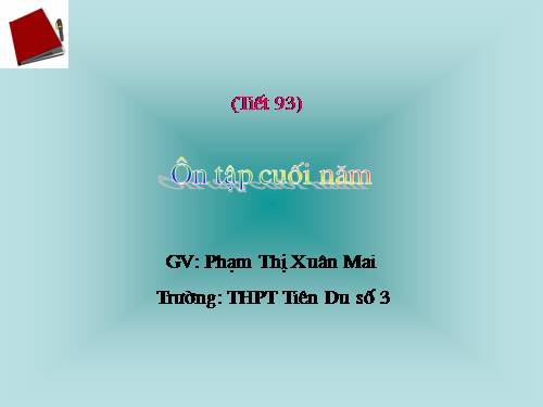 Ôn tập Cuối năm