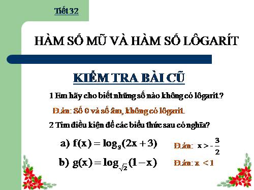 Chương II. §4. Hàm số mũ. Hàm số Lôgarit