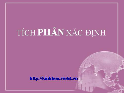 Chương III. §2. Tích phân