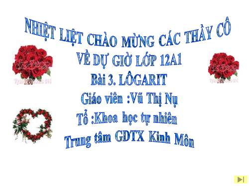 Chương II. §3. Lôgarit