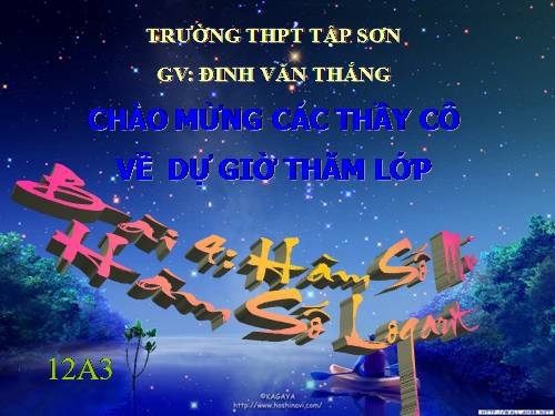 Chương II. §4. Hàm số mũ. Hàm số Lôgarit