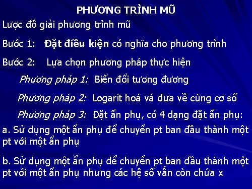 Chương II. §5. Phương trình mũ và phương trình lôgarit