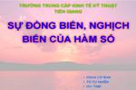 Chương I. §1. Sự đồng biến, nghịch biến của hàm số