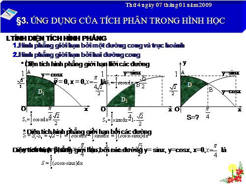 Chương III. §3. Ứng dụng của tích phân trong hình học