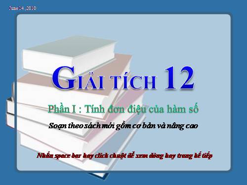 Chương I. Bài đọc thêm: Tính chất đơn điệu của hàm số