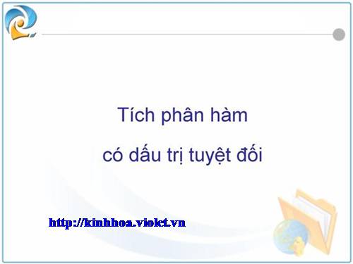 Chương III. §2. Tích phân