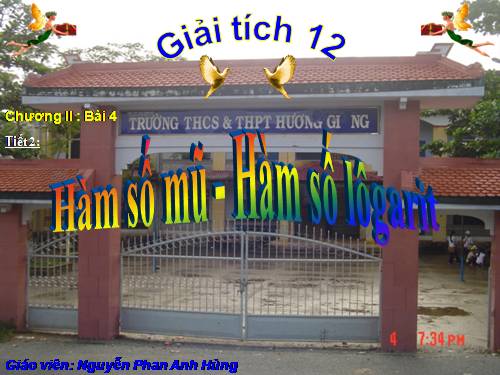 Chương II. §4. Hàm số mũ. Hàm số Lôgarit