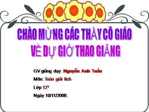 Chương II. §2. Hàm số lũy thừa