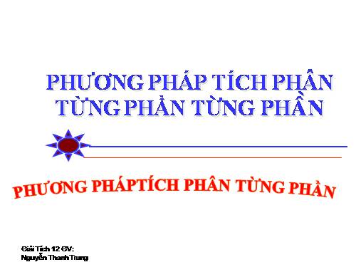 Tính tích phân từng phần