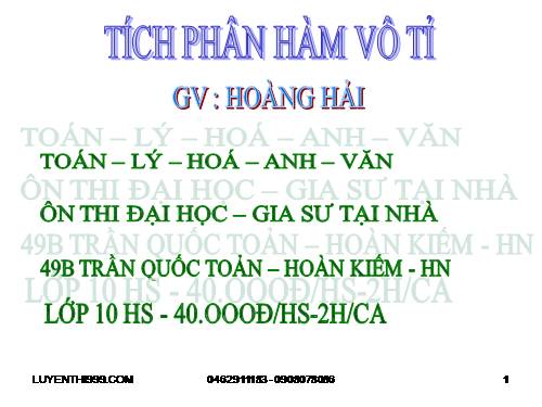 NH - HÀM SỐ VÔ TỈ