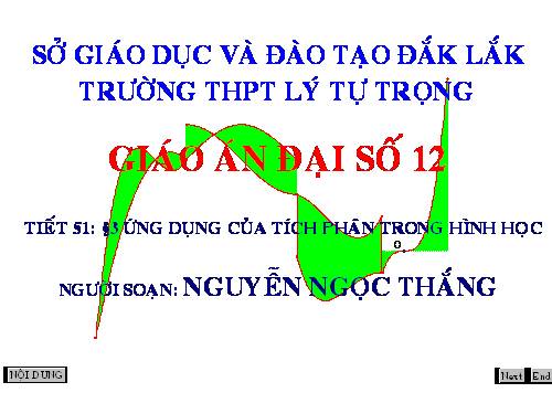 Chương III. §3. Ứng dụng của tích phân trong hình học