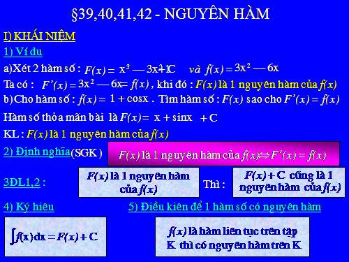 Chương III. §1. Nguyên hàm