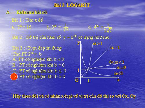 Chương II. §3. Lôgarit