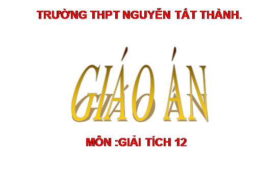 Chương III. §3. Ứng dụng của tích phân trong hình học