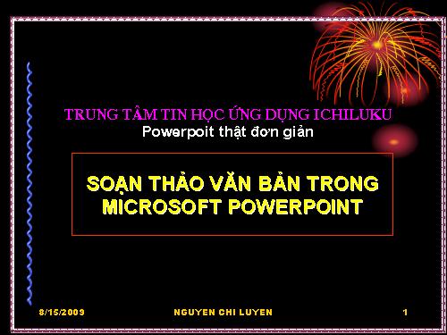 Dạy học Power Poin bằng hình ảnh