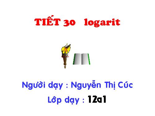 Chương II. §3. Lôgarit