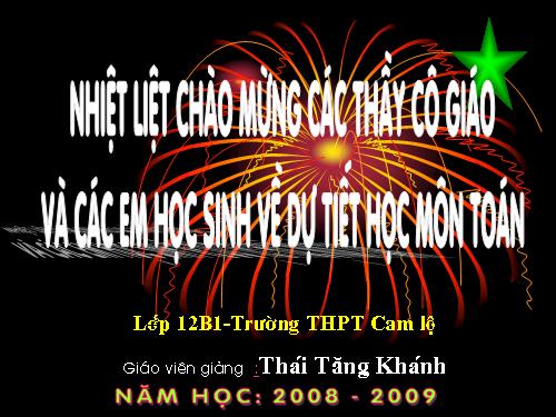 Chương II. §5. Phương trình mũ và phương trình lôgarit