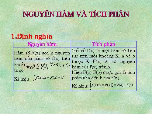 Chương III. §2. Tích phân