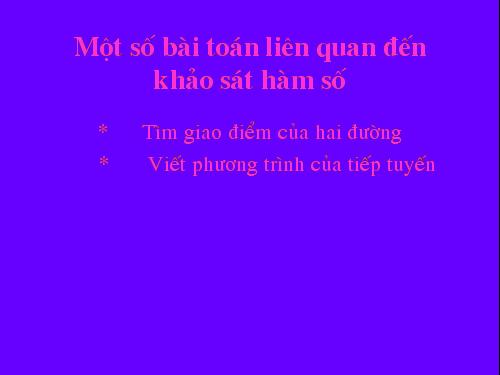 Bai toan lien quan den khao sat ham so