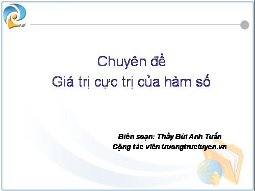 Chương I. §2. Cực trị của hàm số