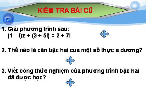 Chương IV. §4. Phương trình bậc hai với hệ số thực