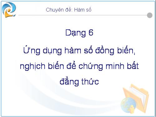 Ứng dụng HS DB và NB để chứng minh BDT