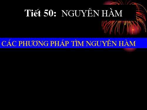 Chương III. §1. Nguyên hàm