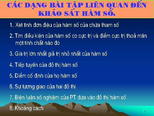 Các bài Luyện tập