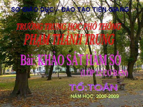 Chương I. §5. Khảo sát sự biến thiên và vẽ đồ thị hàm số