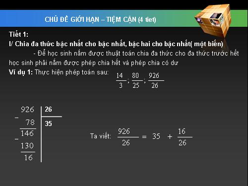 Chương I. §4. Đường tiệm cận