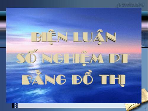 Biện luận số nghiệm của pt bằng đồ thị