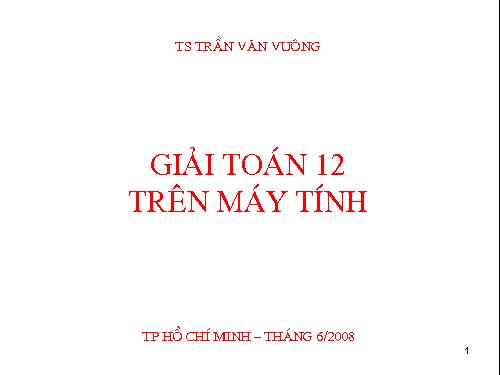 Ôn tập Chương I. Ứng dụng đạo hàm để khảo sát và vẽ đồ thị hàm số