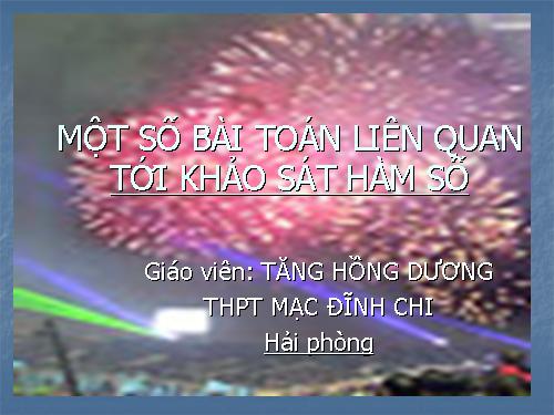 Khảo sát hàm số BT