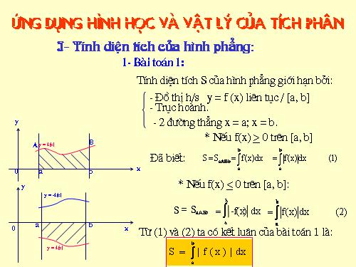 Chương III. §3. Ứng dụng của tích phân trong hình học