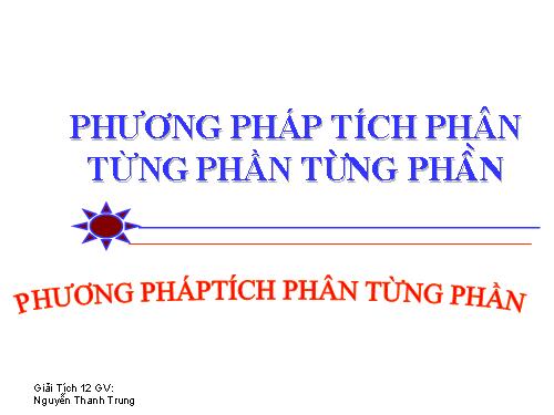 Tíchphân từng phần