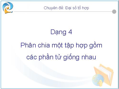 Chuyên đề Tổ hợp 4