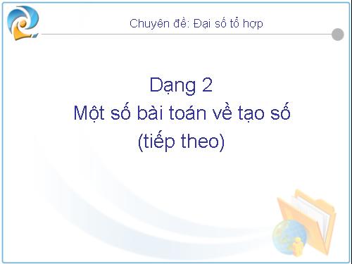 Chuyên đề Tổ hợp 2