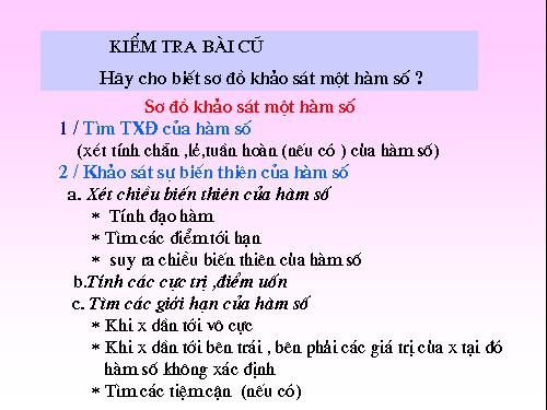 Chương I. §5. Khảo sát sự biến thiên và vẽ đồ thị hàm số