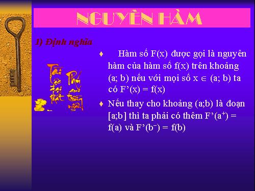 Chương III. §1. Nguyên hàm