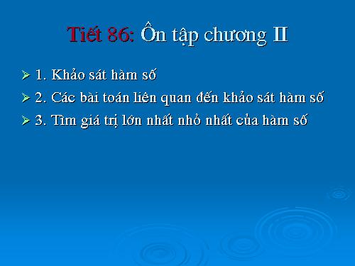 Tiết 68: Ôn tập chương II