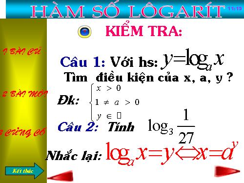 Chương II. §4. Hàm số mũ. Hàm số Lôgarit