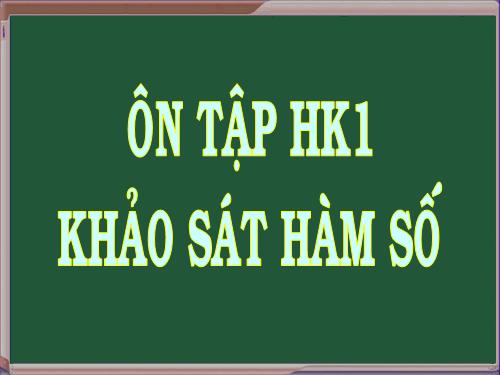 Ôn tập Chương I. Ứng dụng đạo hàm để khảo sát và vẽ đồ thị hàm số