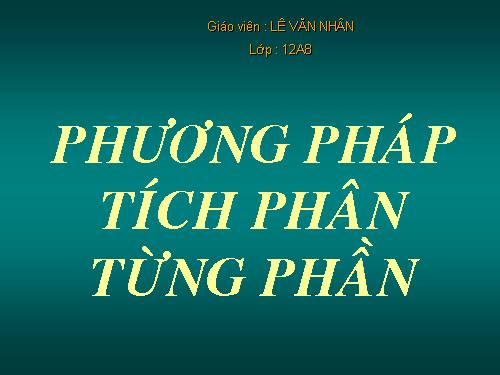 Chương III. §2. Tích phân