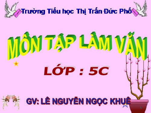 Tuần 30. Ôn tập về tả con vật