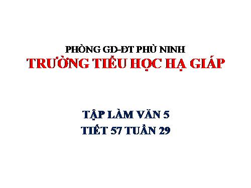 Tuần 25-26-29. Tập viết đoạn đối thoại